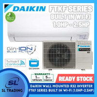 [INSTALLATION] DAIKIN FTKF SERIES (INVERTER) R32 WITH BUILD-IN WI-FI AIRCOND (1.0hp, 1.5hp, 2.0hp, 2