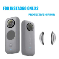 Lens Guards Protector Compatible For Insta360 one X2 Panoramic Action Camera Sticky Lens Protective Cover Cap Accessories