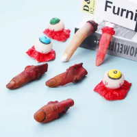 Bloody Decoration Broken Finger Eyeball Fake Body Organs Haunted House Party Supplies Trick Toys Halloween Horror Props