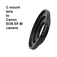 C-EOS M For C mount lens - Canon EOS EF-M Mount Adapter Ring C-EFM C-EF M EFM for Canon EOS M5 M6 M6II M62 M100 M200 etc.