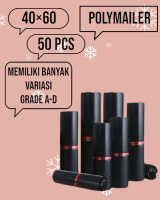 Plastik polymailer 40x60 / Plastik Packing Warna Hitam isi 50 pcs