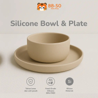 Set Piring dan Mangkuk Silikon Bayi MPASI | Silicone Baby Plate Bowl BPA Free Anti Slip