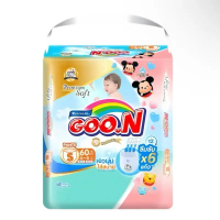 Goon ผ้าอ้อมกูนน์ มัมมี่ คิส พรีเมี่ยม ซอฟต์ (ไซส์ NB-3XL) กูนน์6แก้ว แพมเพิส ผ้าอ้อมเด็ก แพมเพิสเด็