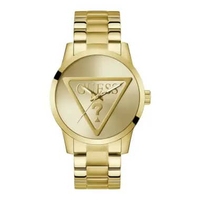 Jam Tangan Pria Guess Trend GW0782G1 Men Champagne Dial Gold Stainless Steel Strap Gold