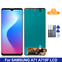 Penggantian skrin sentuh LCD OLED untuk Samsung A71, A715, A715F, A715FD, yang terbaik