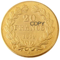 France 20 France 1839A Gold Plated Copy Decorative Coin