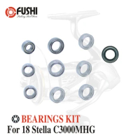 Fishing Reel Stainless Steel Ball Bearings Kit For Shimano 18 Stella C3000MHG / 03806 Spinning reels Bearing Kits