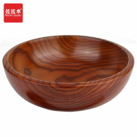 木碗 沙拉盆 料理盤 實木整木木頭西式歐式大號木碗飯碗菜碗湯碗面碗沙拉盤果盤面館