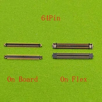 10pcs 64Pin LCD Display Screen FPC Connector On Board For Samsung Galaxy S9 G960 S8 S9 Plus G950 G955/S9+ G965 G965F Note 8 N950