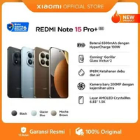Xiaomi Redmi Note 15 Pro+ 5G (8/256 GB) (12/512 GB) | Baterai 6500mAh dengan HyperCharge 100W | Corn