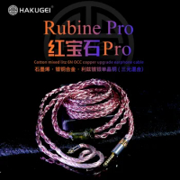 Hakugei Rubine Pro cotone misto litz 6N OCC rame aggiornamento cavo auricolare linea di cuffie hifi fai da te