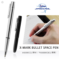 【fisher 美國】X-MARK 平頭子彈型太空筆_基本款(二色可選 • 單款販售)