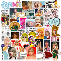 Cross-Border 50 Taylor Stickers Hot-Selling Singer Taylor Swift Waterproof Sticker Pack