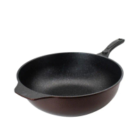 【LINOX】天堂鳥 韓國製 石墨烯&鈦IH炒鍋 36公分 不沾鍋(不沾中式炒鍋 適用IH爐)