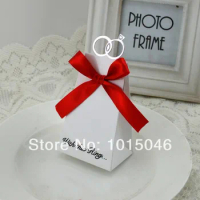 20 X European White Diamond Ring Candy Box Wedding Party Favours Gift Box Party Deco Supply