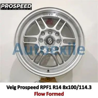 Velg Mobil Prospeed Ring 14 inch 14x5.5 PCD 8x100/114.3 ET+35 Hyper Silver Perak Kilau Flow Forming 