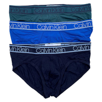 Calvin Klein 男低腰超細纖維彈力三角內褲3件裝(多色系)