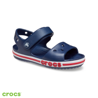 Crocs卡駱馳 (童鞋) 貝雅卡駱班圖案小凉鞋-205400-4CC