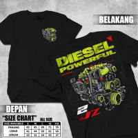 Kaos Diesel Power Engine Baju Distro Mobil Racing Turbo Tshirt Otomotif