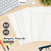 Wengu Loose leaf / kertas binder putih gading A5/B5 60 lembar 80gsm