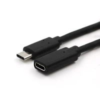 2PCS/LOT USB 3.1 Type C Male to USB 3.1 Type C Female Extension Data Cable 1M
