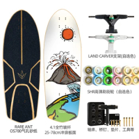 4.1 LAND CARVER Surf Skate Surfboard Skateboard Cruising Street Surfing Ski Training Fish Board 25 * 78cm Skateboard