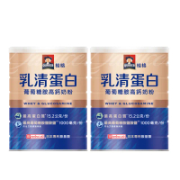 【QUAKER 桂格】乳清蛋白葡萄糖胺高鈣奶粉700gx2罐(最高蛋白質/葡萄糖胺/日本專利胺基酸Amino L40)