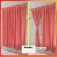 [PROMO PRODUK] Tirai Gorden Pintu Gorden Jendela Polos Embos Horden Perekat Abu Coklat Marun Hijau T