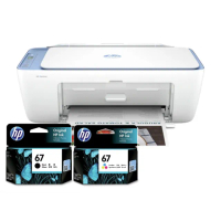 【HP 惠普】官方直營 搭1黑1彩墨水★Deskjet 2823 三合一Wifi噴墨複合機(列印/影印/掃描/無線 54R44A)