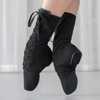 1pair/lot Men Women Sports Dancing Sneakers Jazz Dance Shoes Canvas dance boots women Dancing short boots Girls/Boys Dance Shoes