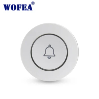 Wofea New One Key Emergency SOS Button Alarm Button Wireless Panic Button door bell button for V10 alarm system