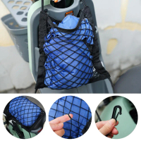 Motorcycle Luggage Net Hook Hold Bag Cargo Bike Scooter Mesh Luggage Fuel Storage Helmet Trunk B2U2
