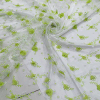 BAHAN/KAIN ORGANDI 3D/ORGANZA BUNGA 3D