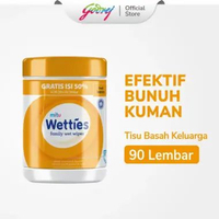 Mitu Wetties Tisu Basah Keluarga Lemon Botol - 90s
