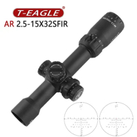 AR 2.5-15X32SFIR Tactical Hunting Riflescop Spotting Scope for Rifle Airsoft Sight Glass Etched Optical Collimator Scope