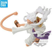 BANDAI Banpresto One Piece Monkey D Luffy Gear 5 Battle Record Collection Series Collectible Doll Anime Action Figure Model Toys
