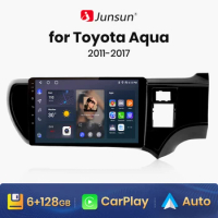 Junsun V1 AI Voice Wireless CarPlay Android Auto Radio for Toyota Aqua 2011 - 2017 4G Car Multimedia GPS 2din autoradio