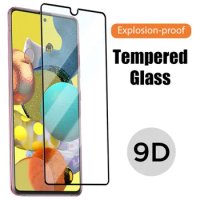 2pcs black full cover for samsung galaxy a10 a30 a40 a40s a50 a50s tempered glass on protective film for samsung galaxy m31