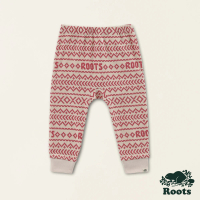 【Roots】Roots嬰兒-率性生活系列 LOGO有機棉長褲(棕色)
