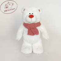 27/40CM High Quality Red Teddy Bear With Scarf Stuffed Animals Bear Plush Toys Teddy Bear Doll Valentine'S Day Birthday Gift