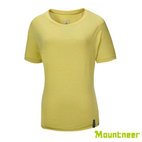 ├登山樂┤山林 Mountneer 女透氣排汗抗UV上衣(連袖) 黃色 # 41P06-56