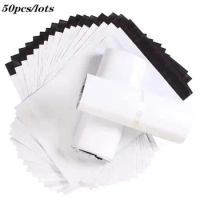 50pcs White Courier Bag Express Packaging Envelope Delivery Mailing Bags Self Adhesive Seal Plastic Poly Pouch Transport Bag