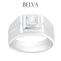 Cincin Berlian Pria Solitaire GIA - Belva Jewellery - BAFMRBW1799