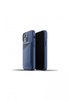 Mujjo Mujjo Full Leather Wallet Case for iPhone 13 Mini Casing Handphone Premium Apple - Blue