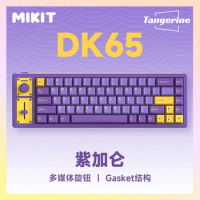 Mikit Dk65 Thri Mode Bluetooth Mechanical Keyboard Gasket Hot Swap Gaming Keyboard Rgb Ttc Switch N-Key Rollover Office Keyboard