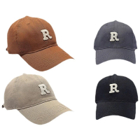✨     Best-selling R-mark letter baseball cap for women - Japanese style, versatile, slimming, face-