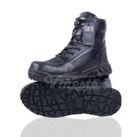 Sepatu PDL TNI Polri Brimob Security Satpam Model Boa Pendek Kulit Sintetis 41
