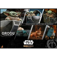 Goods In Stock 100% Original HT HOTTOYS Yoda Grogu STAR WARS The Mandalorian Yoda Grogu TMS043 1/6 Movie Character Model Set