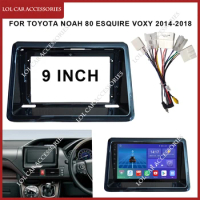 9 Inch For Toyota Noah 80 Esquire Voxy 2014-2018 Car Radio Stereo Android MP5 GPS Player 2 Din Head Unit Fascia Panel Frame