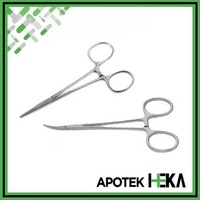 Mosquito Forceps STR/CVD - Klem Lurus Bengkok Medis CVD / Bengkok 12,5 cm